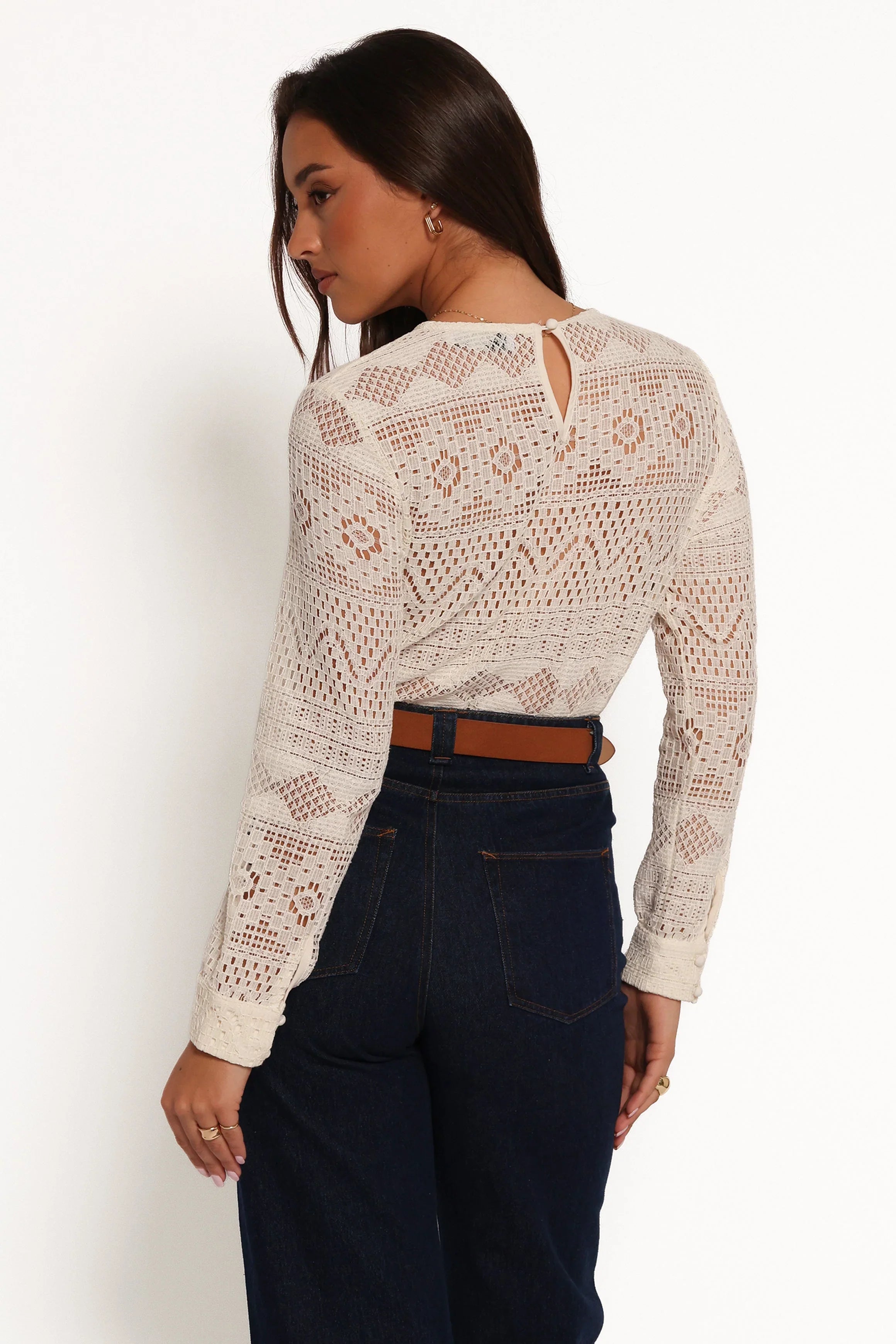 Maddot Long Sleeve Top Cream