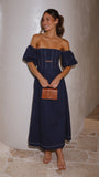 Claira Midi Dress Navy
