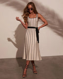 Tell Me More Contrast Midi Dress