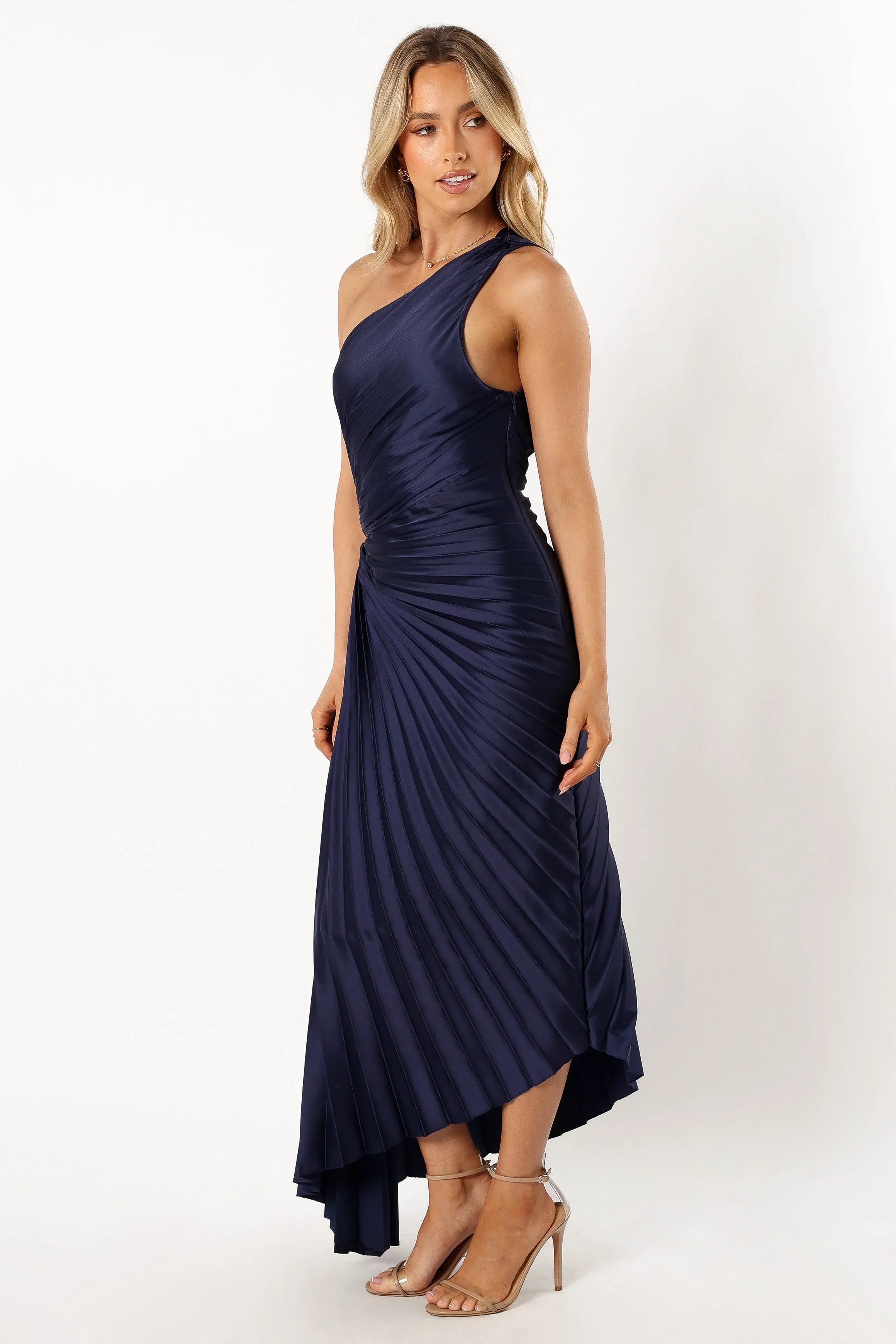 Kleo One Shoulder Maxi Dress Navy