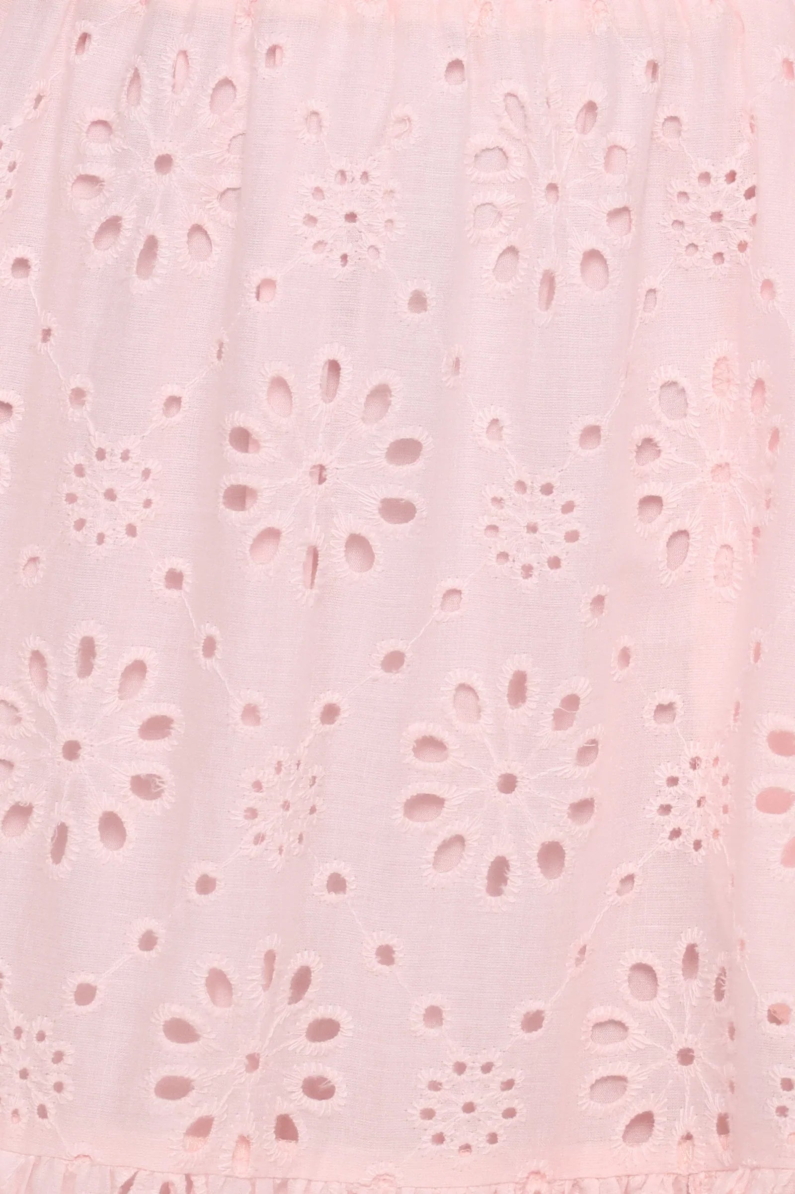 Angelina Skirt Set Pink Broiderie