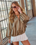 Downtown Form Satin Bomber Jacket