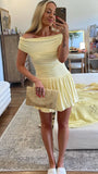 Manalla Mini Dress Lemon