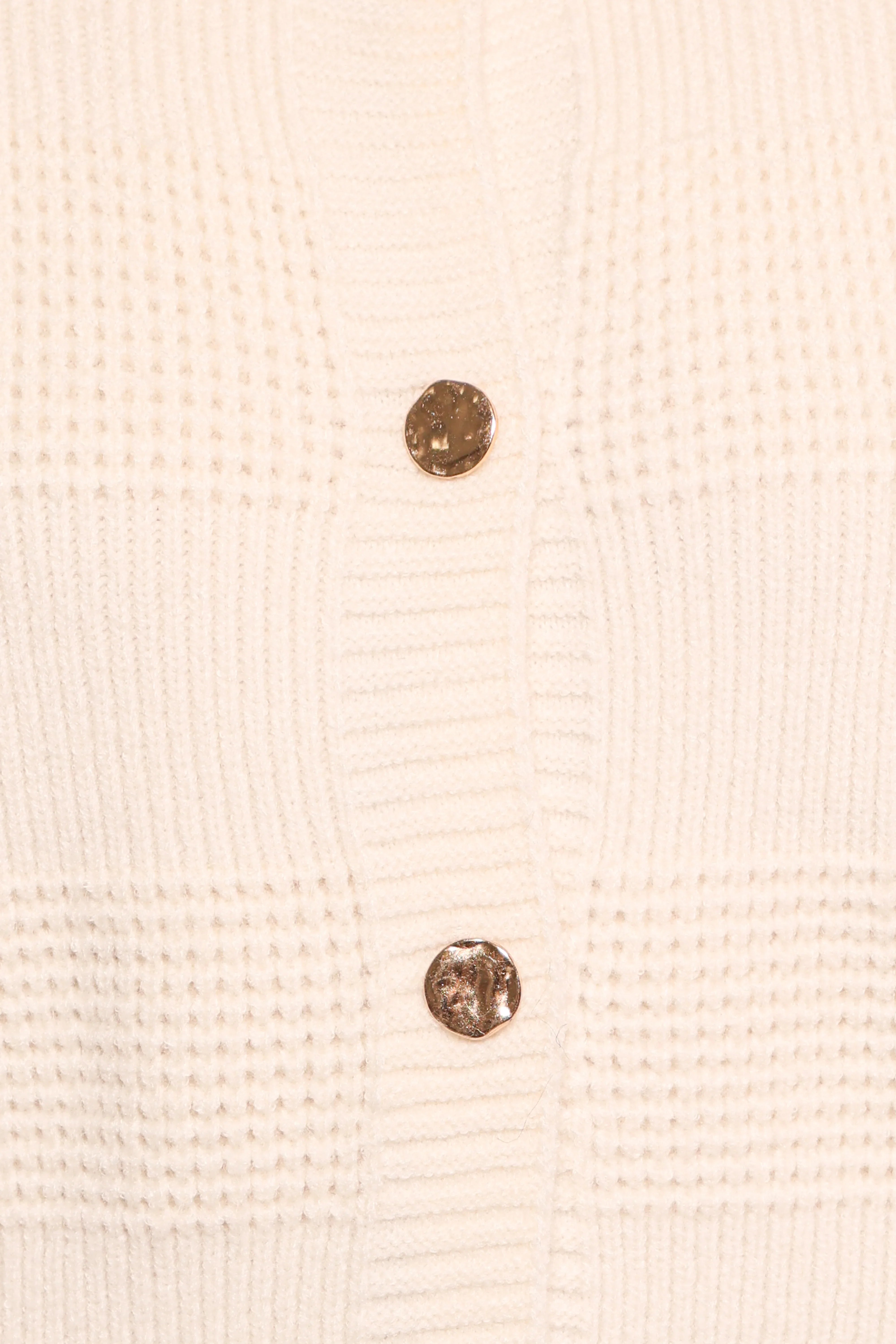 Verago Textured Stripe Cardigan Cream