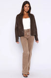 Never Possible Pu Jacket Chocolate