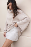 Bindy Cowlneck Knit Sweater Oatmeal