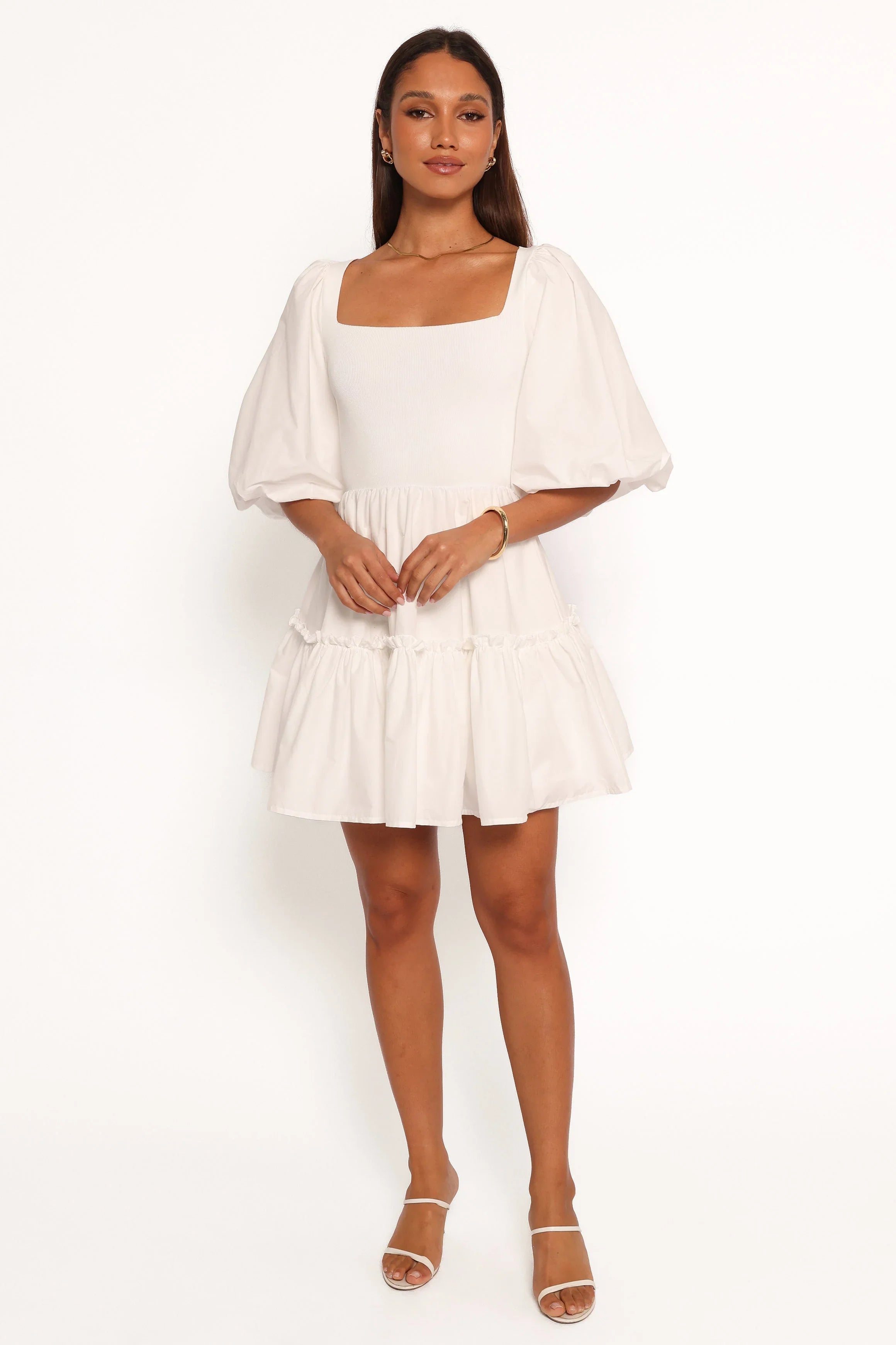 Meredith Mini Dress White