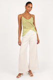 Gabrielle Ruffle Top Meadow Green