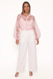 Marni Organza Top Pink Floral