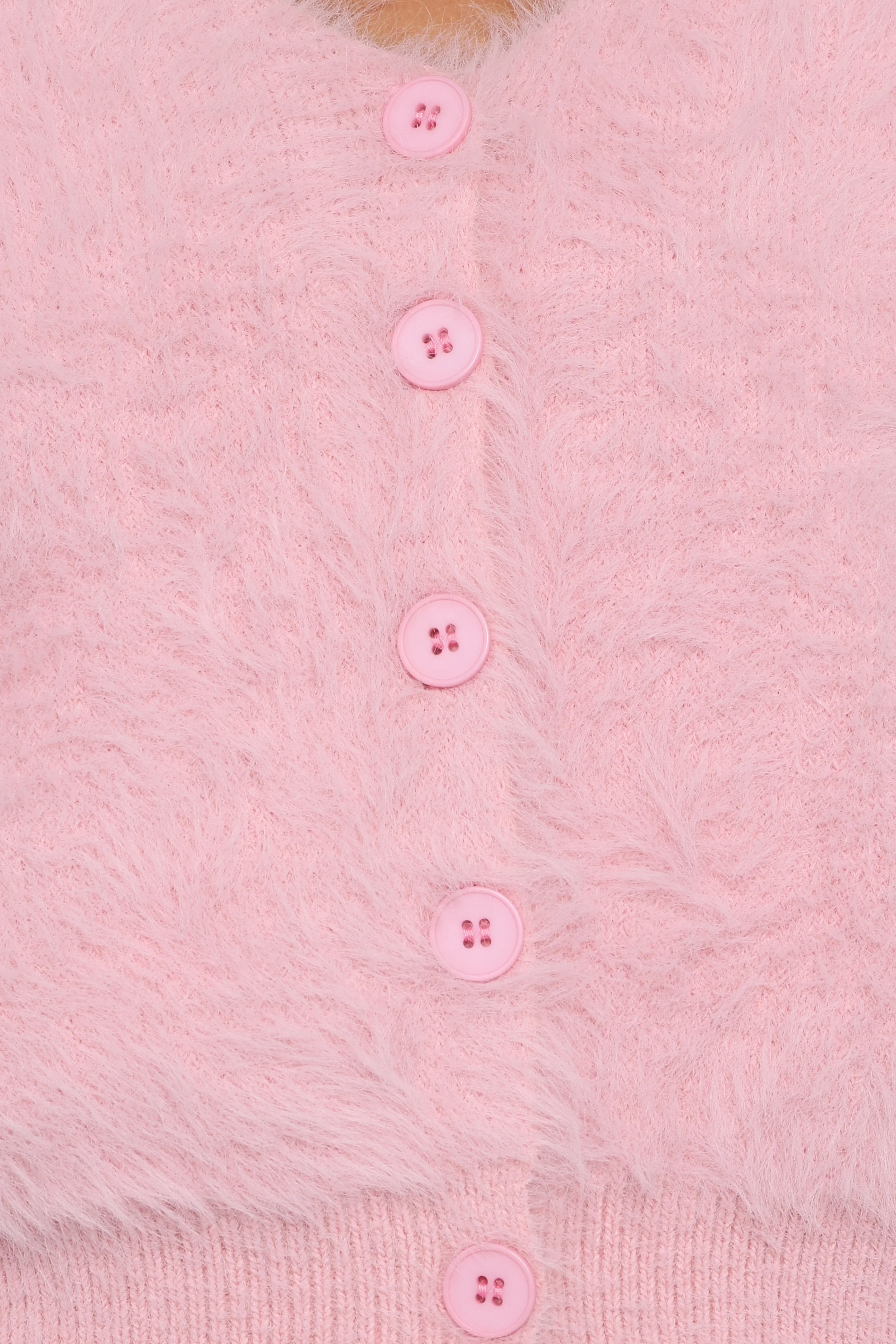 Evelin Cropped Cardigan Pink