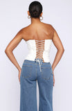 Snowdrop Strapless Bustier White