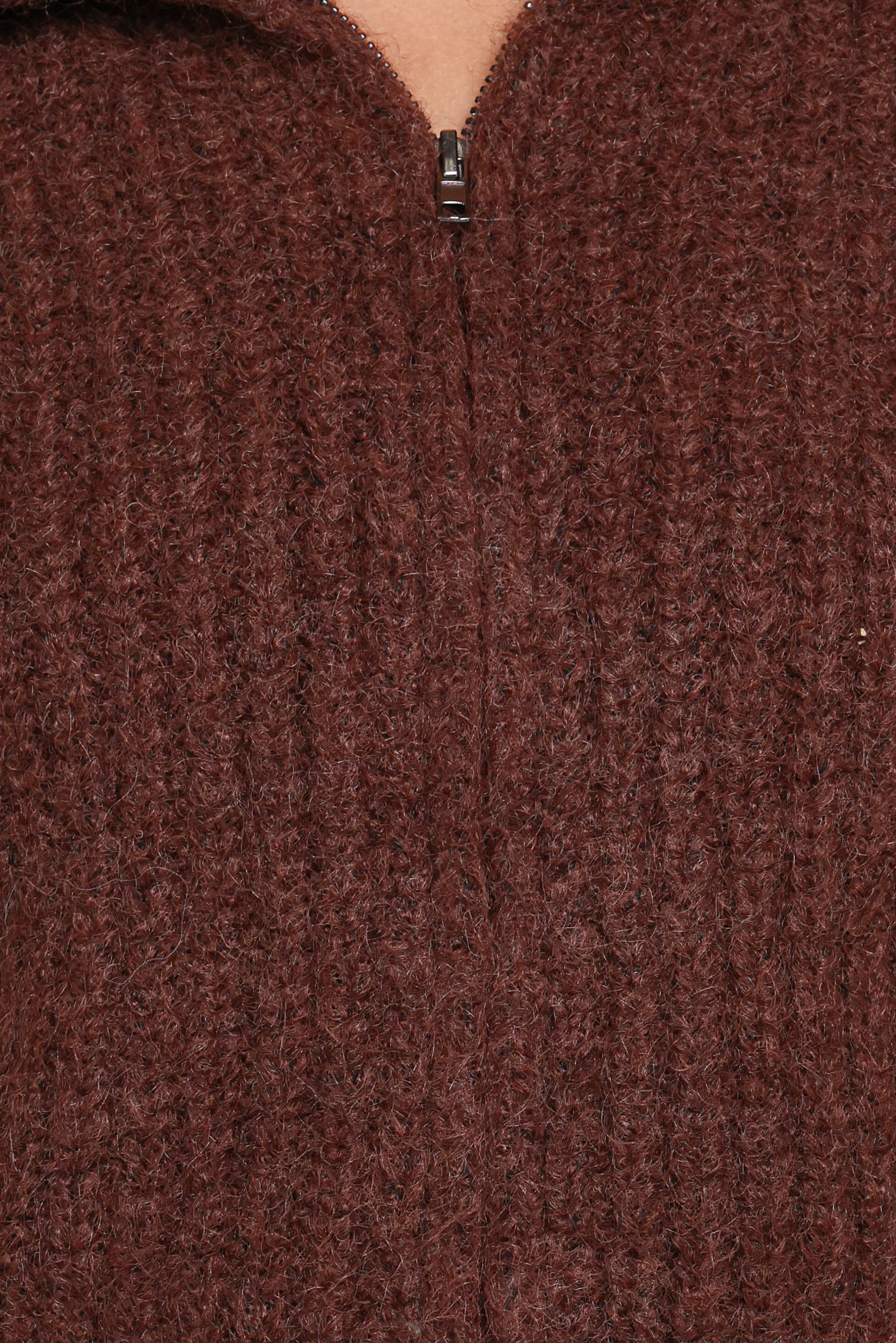 Miffy Zip Through Cardigan Chocolate