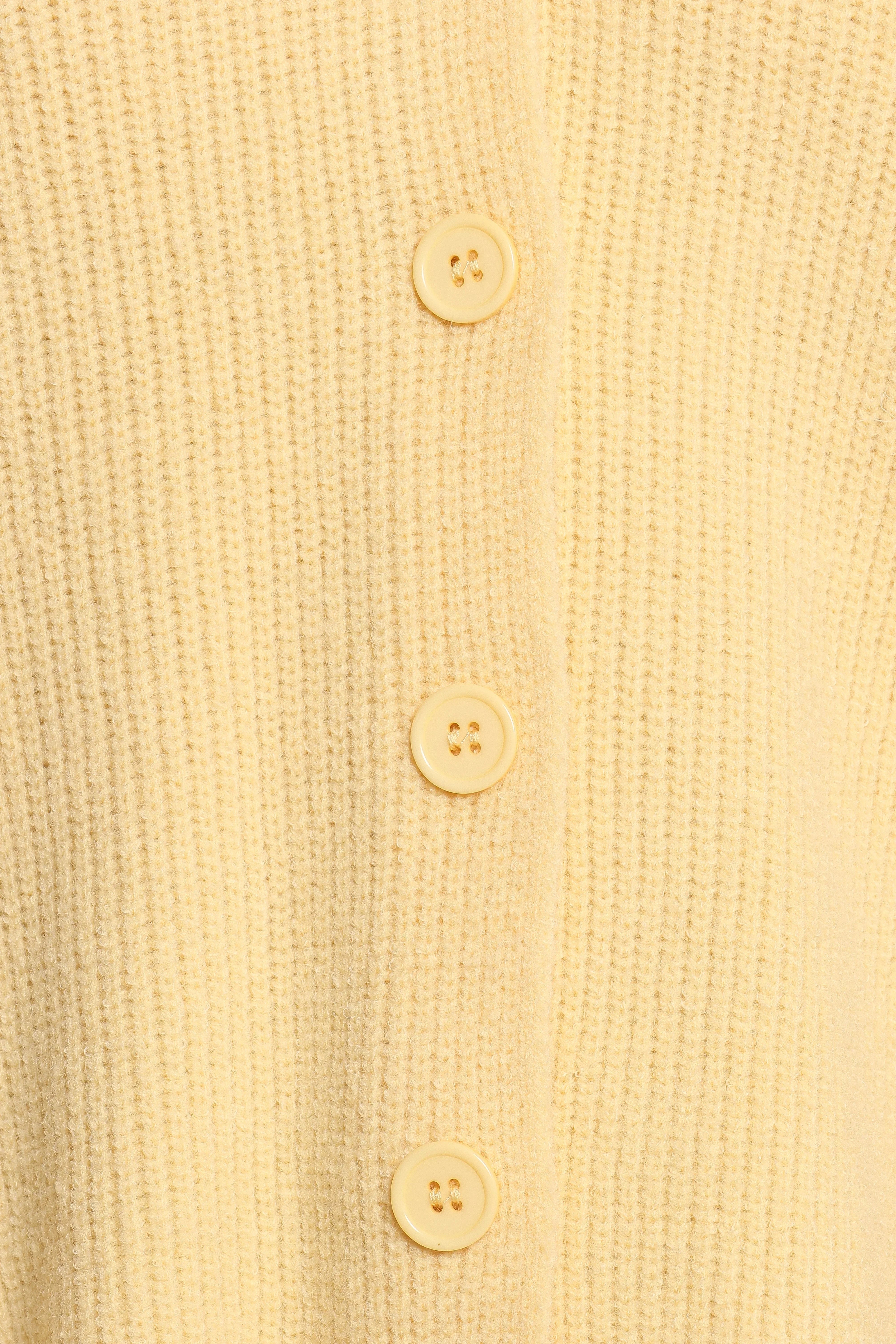 Sybil Button Front Cardigan Butter Yellow