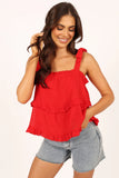 Avery Tiered Top Red