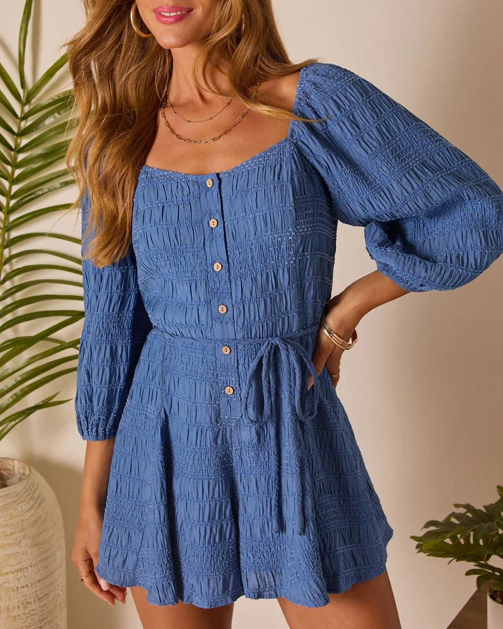 Shanti Waist Tie Romper