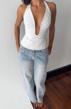 Angel Glow Halter Bustier Off White