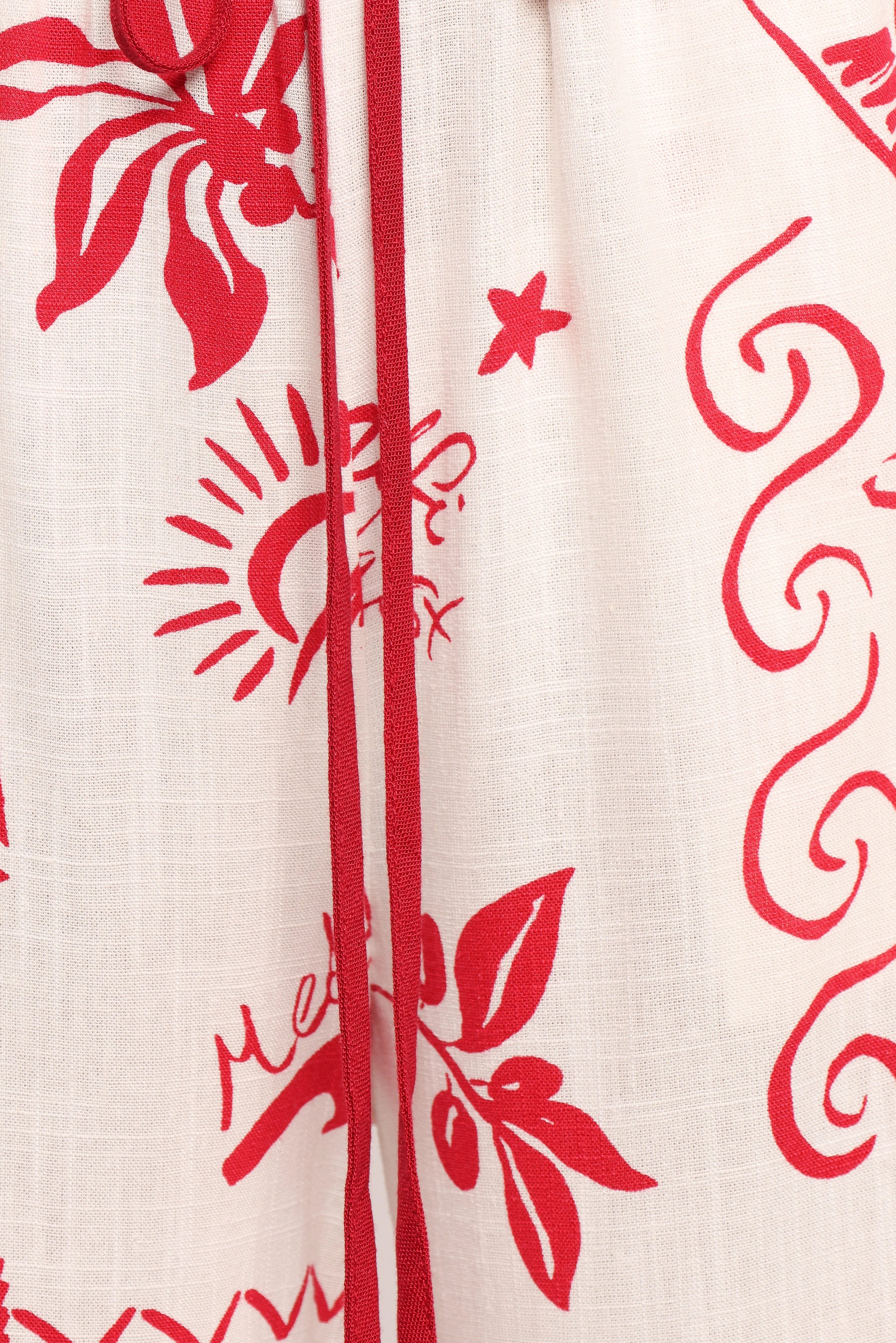 Malta Pant Red