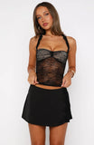 I Dont Believe It Halter Top Black