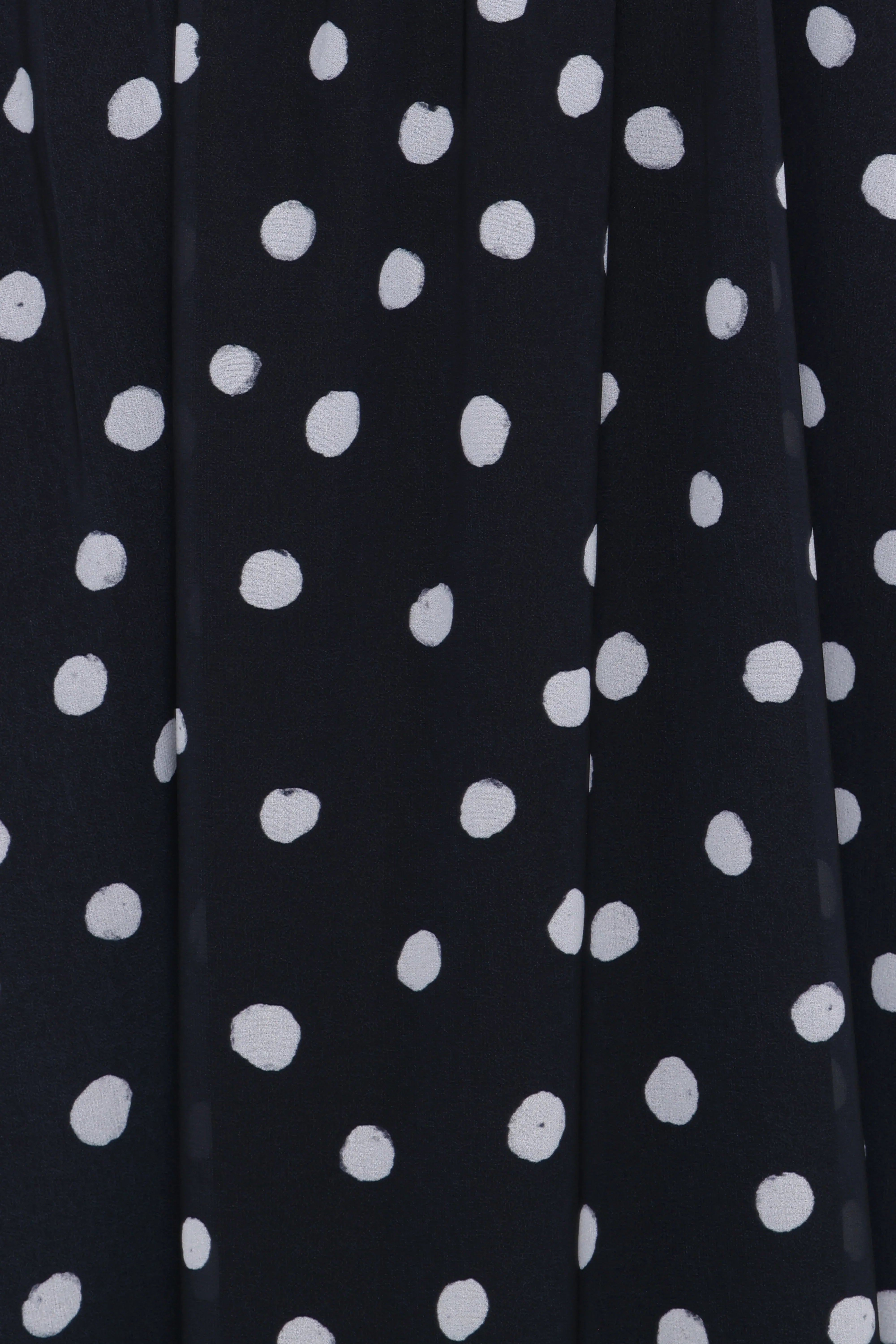 Boston Strapless Maxi Dress Black Polka Dot