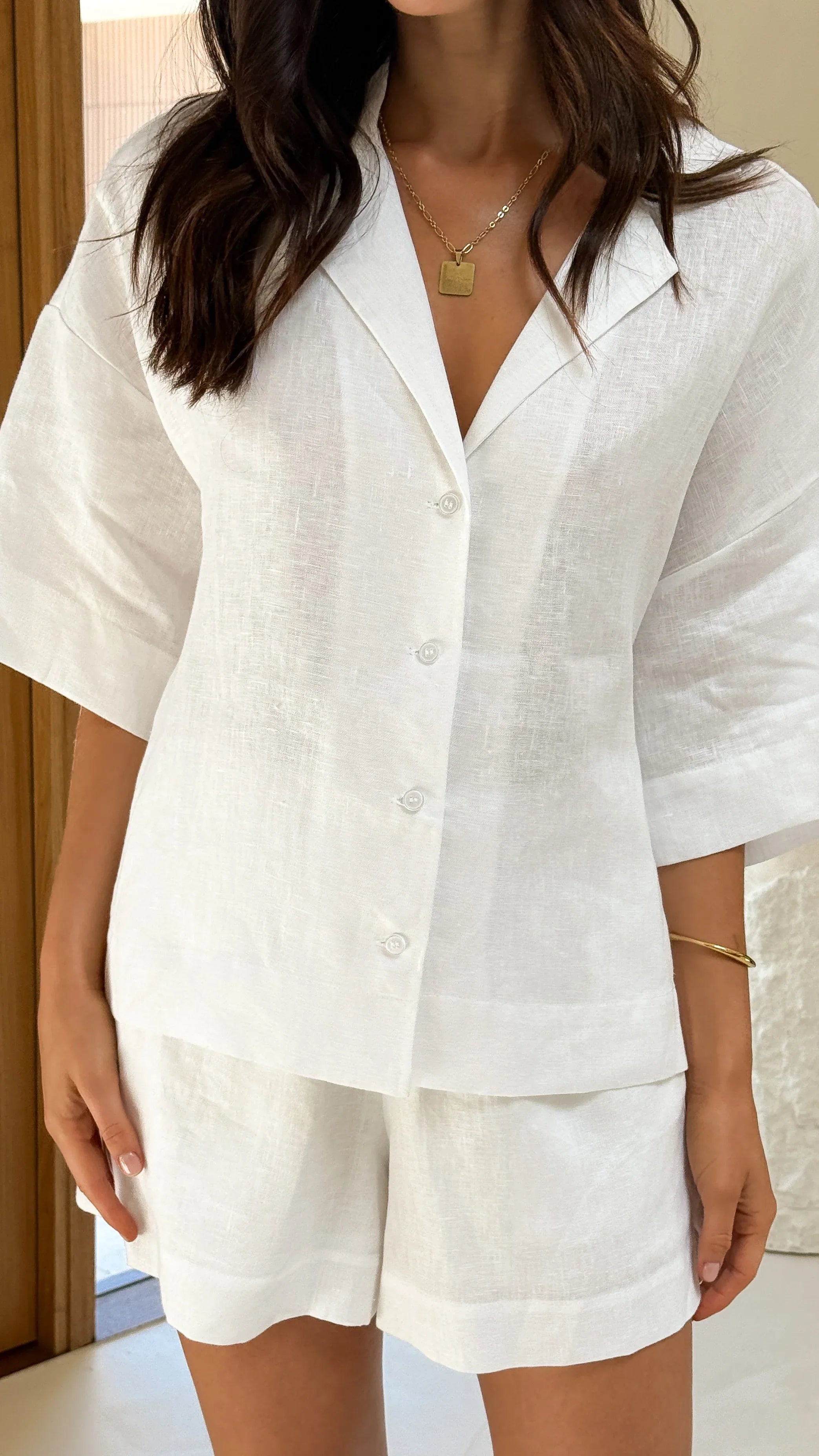 Luna Shorts White
