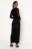 Dana Denim Midi Skirt Black Wash