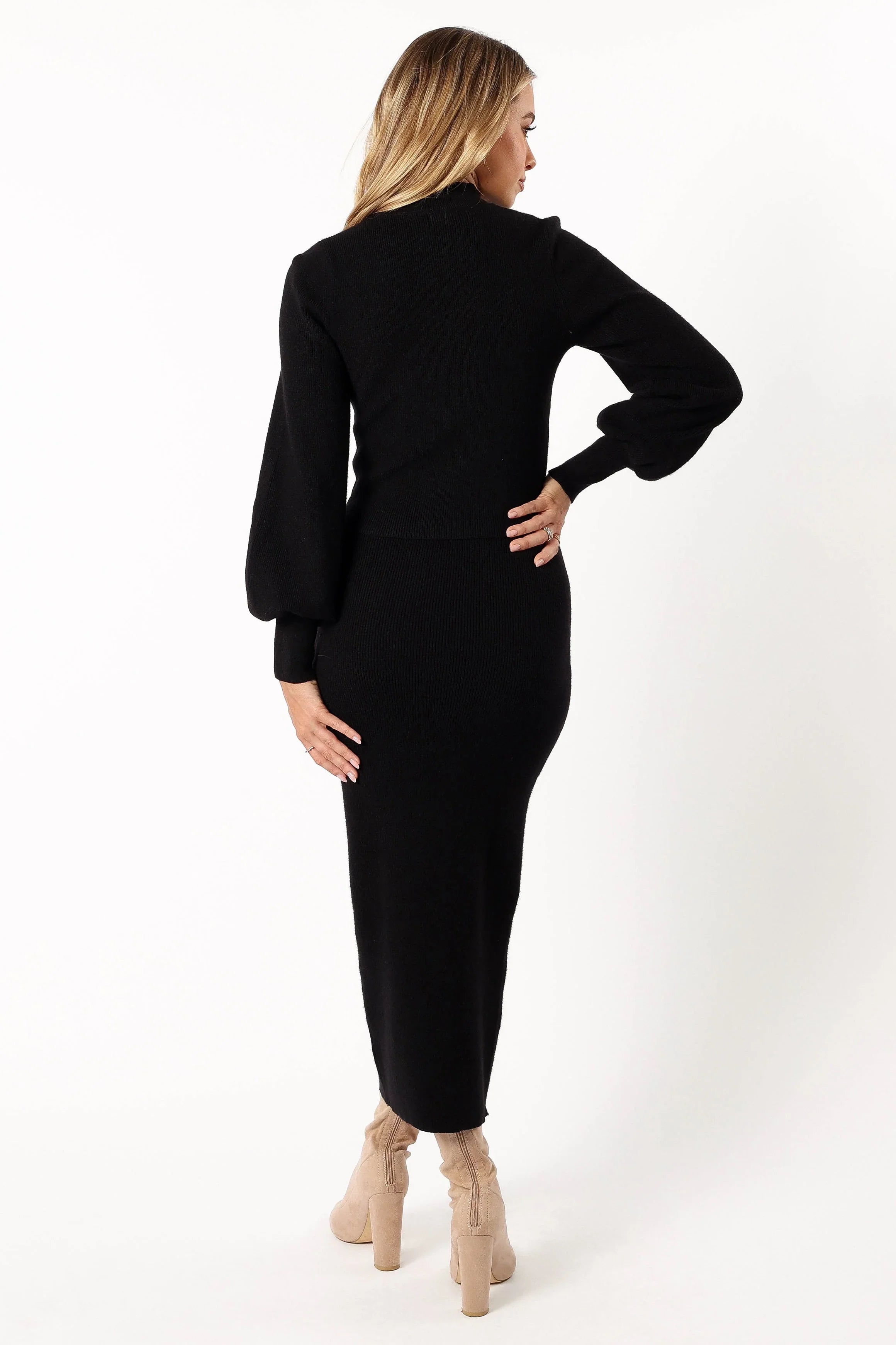 Tilbury Knitted Set Black