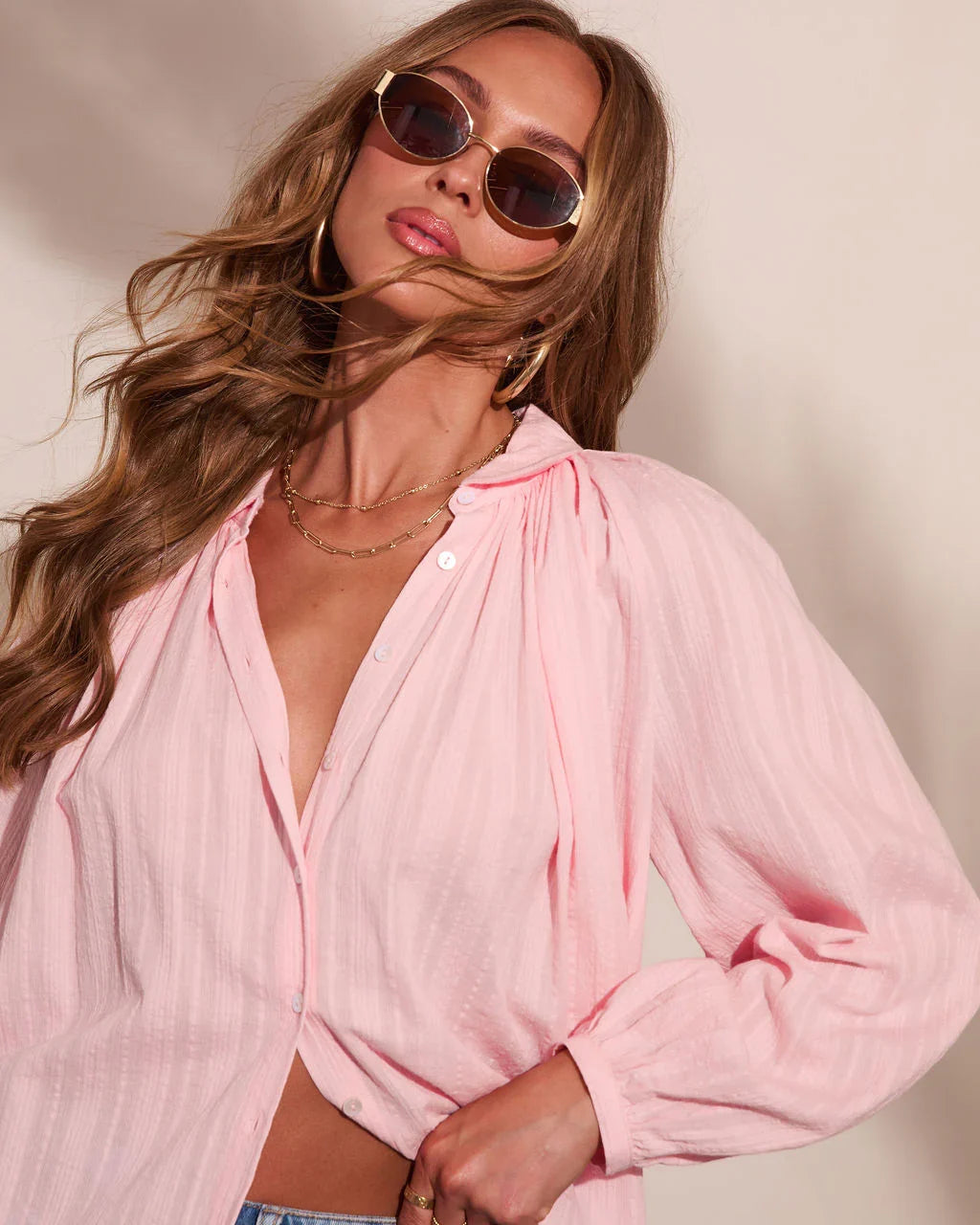 Style House Button Down Blouse