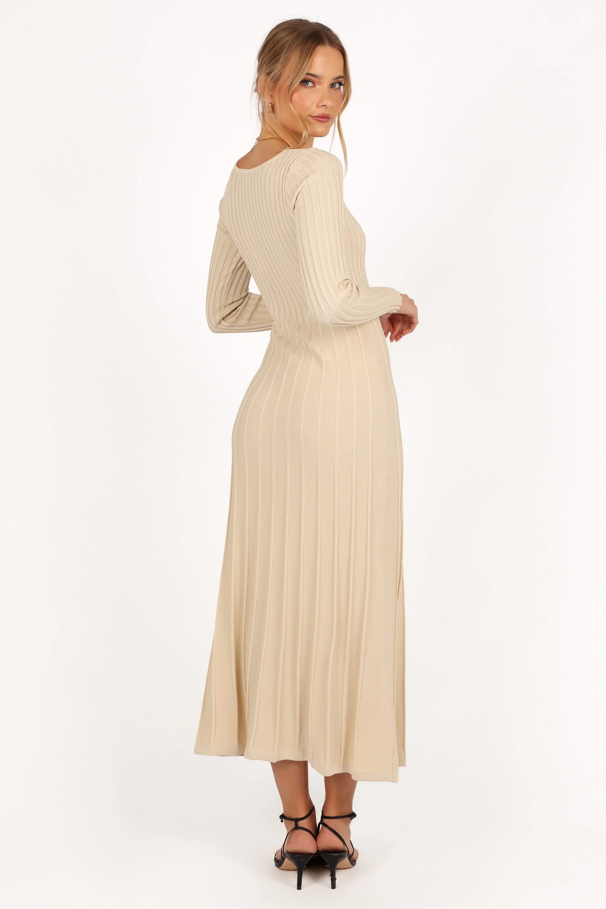 Alison Long Sleeve Maxi Dress Cream