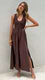 Amira Maxi Dress Chocolate