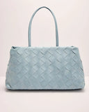 Christy Woven Vegan Leather Tote