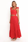 Roxia Skirt Set Red