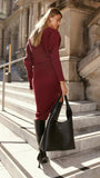Iluka Knit Top Burgundy