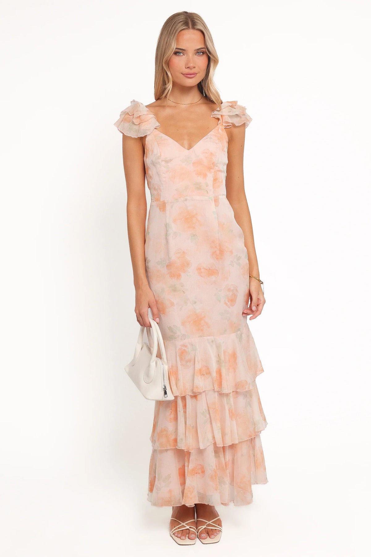 Lydia Maxi Dress Pink Floral