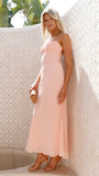 Margie Midi Dress Peach
