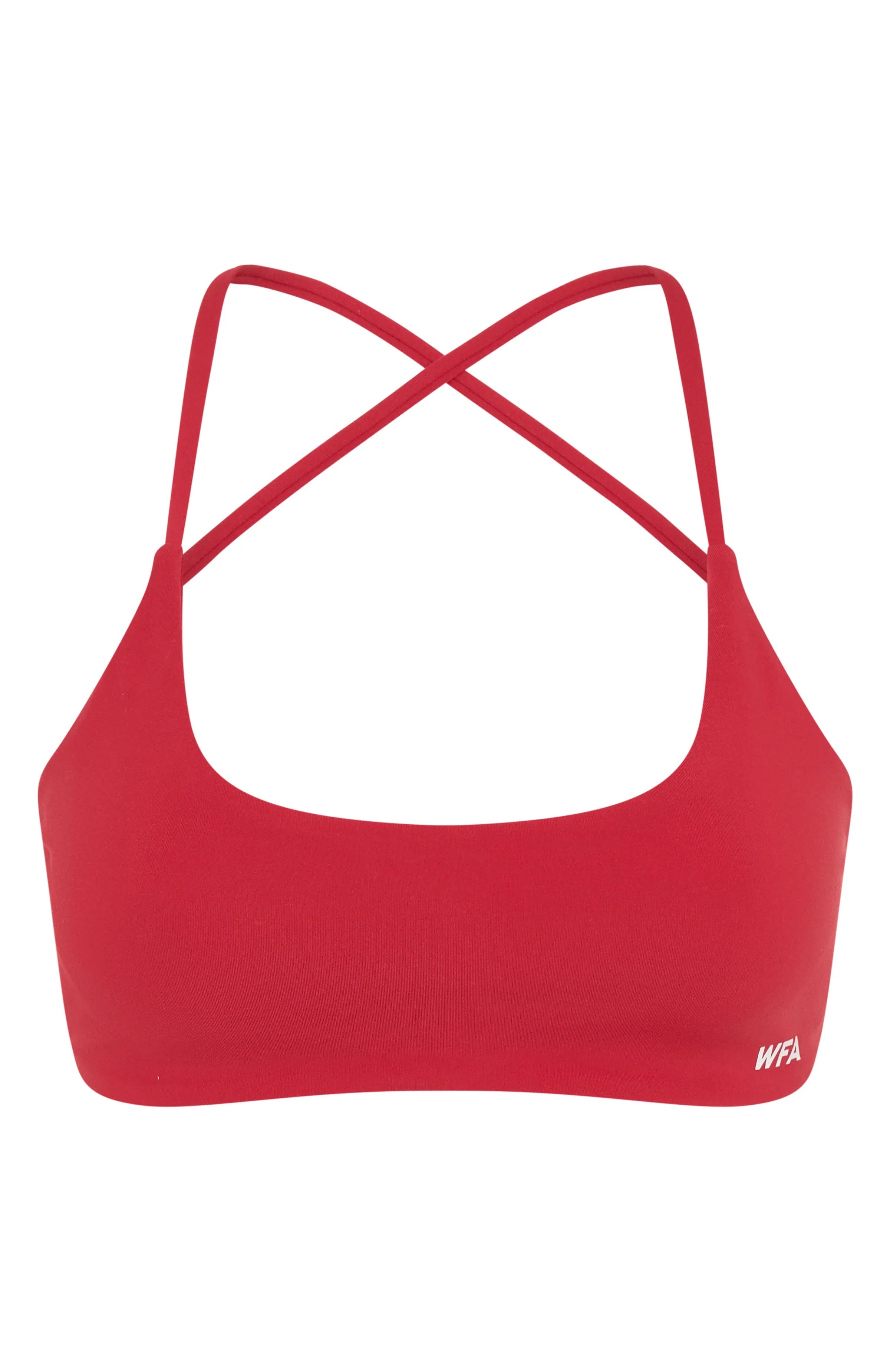Shes Healthy Sports Crop Cherry Red