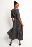 Kelda Dress Black Rosebud Floral