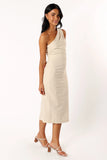 Gibson One Shoulder Midi Dress Oatmeal