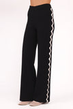 Vespa Knitted Pant Black White