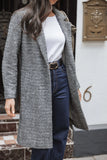 Nicoletta Single Button Herringbone Coat Black