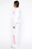 Daydreamers Madeline Wide Leg Sweatpants Grey Marle