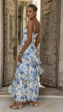 Ami Maxi Dress Blue Floral