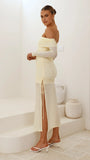 Isadora Off Shoulder Maxi Dress Yellow