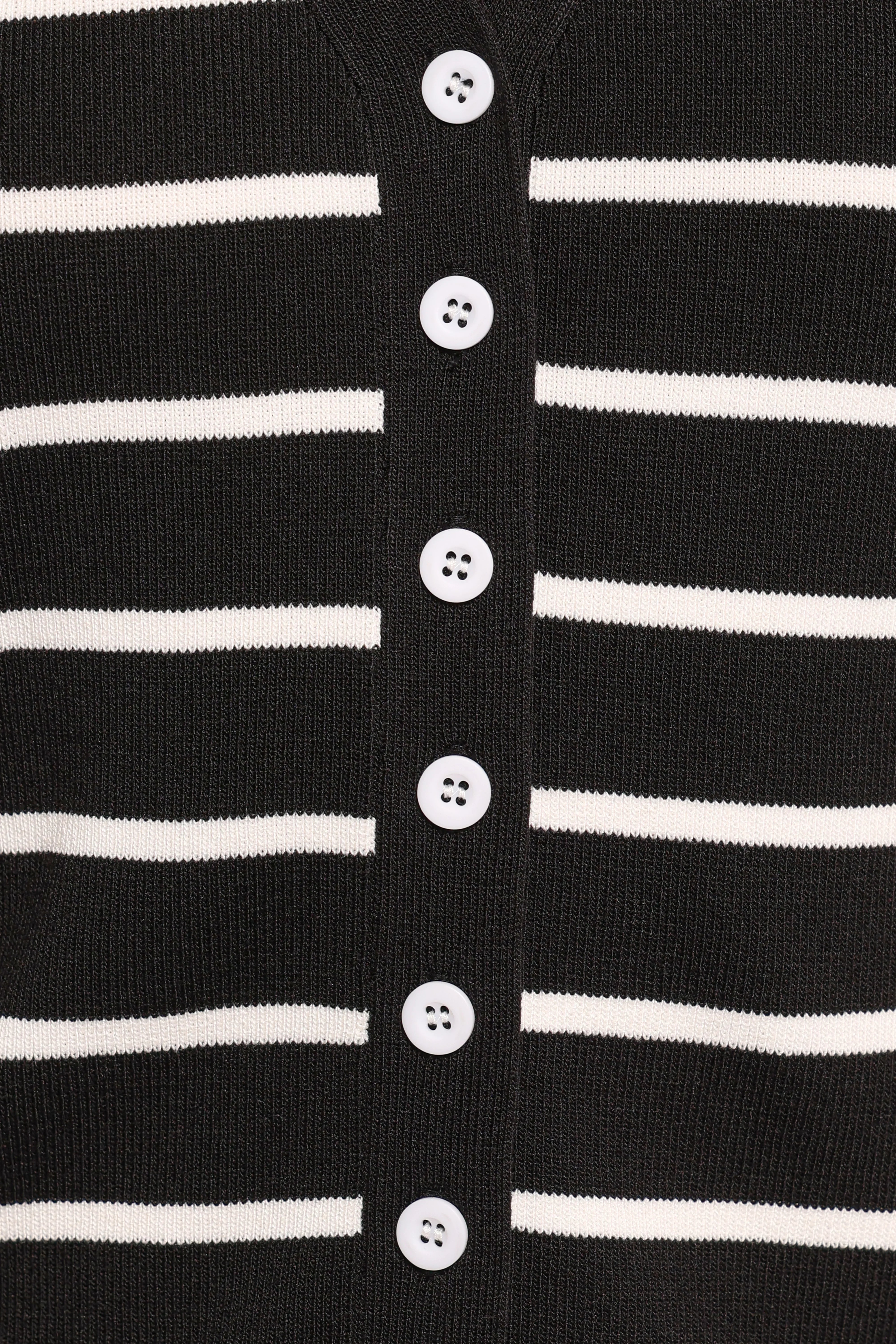 Juna Knitted Pant Set Black White Stripe