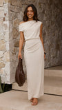 Helana Off Shoulder Maxi Dress Oat
