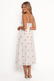 Paloma Maxi Dress White Red Floral