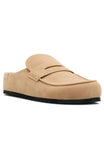 Cayson Loafer Slides Taupe Faux Suede