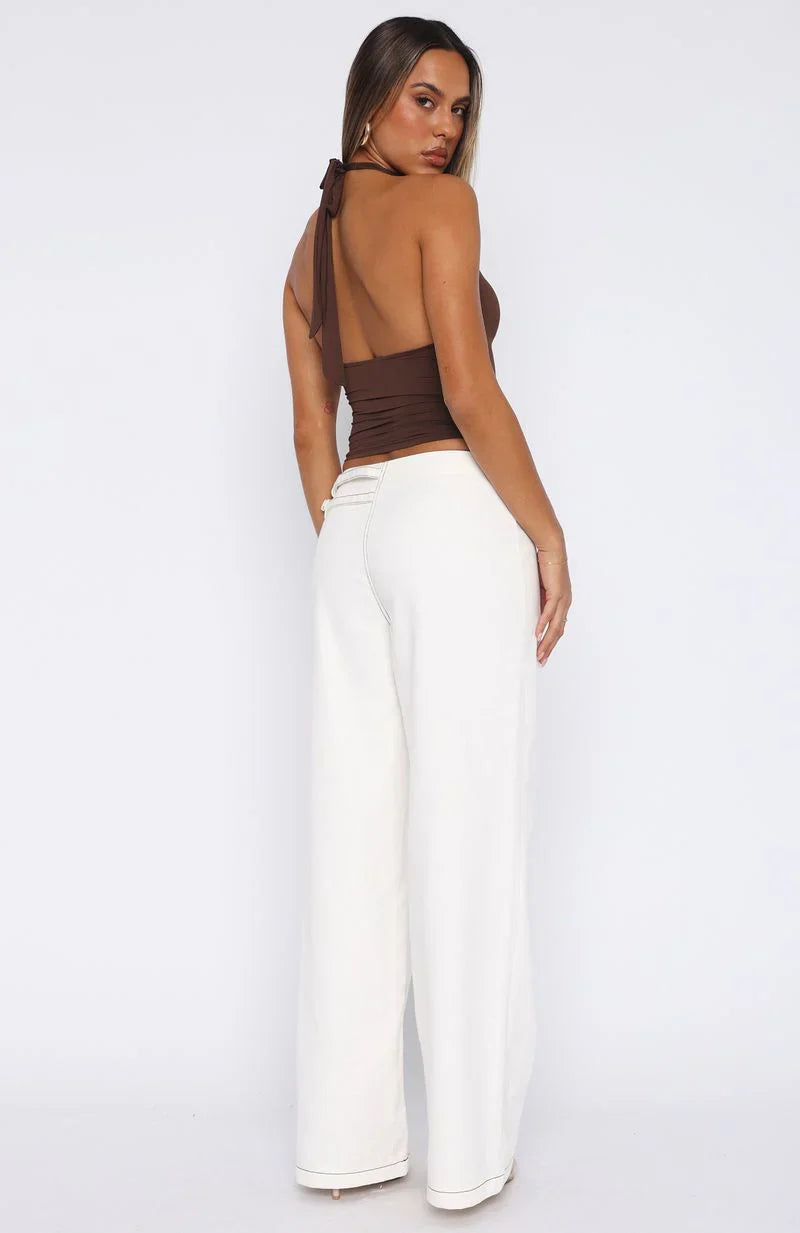 No Second Chances Pants Cream