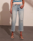 Nyelle Super Stretch Mid Rise Straight Leg Jeans