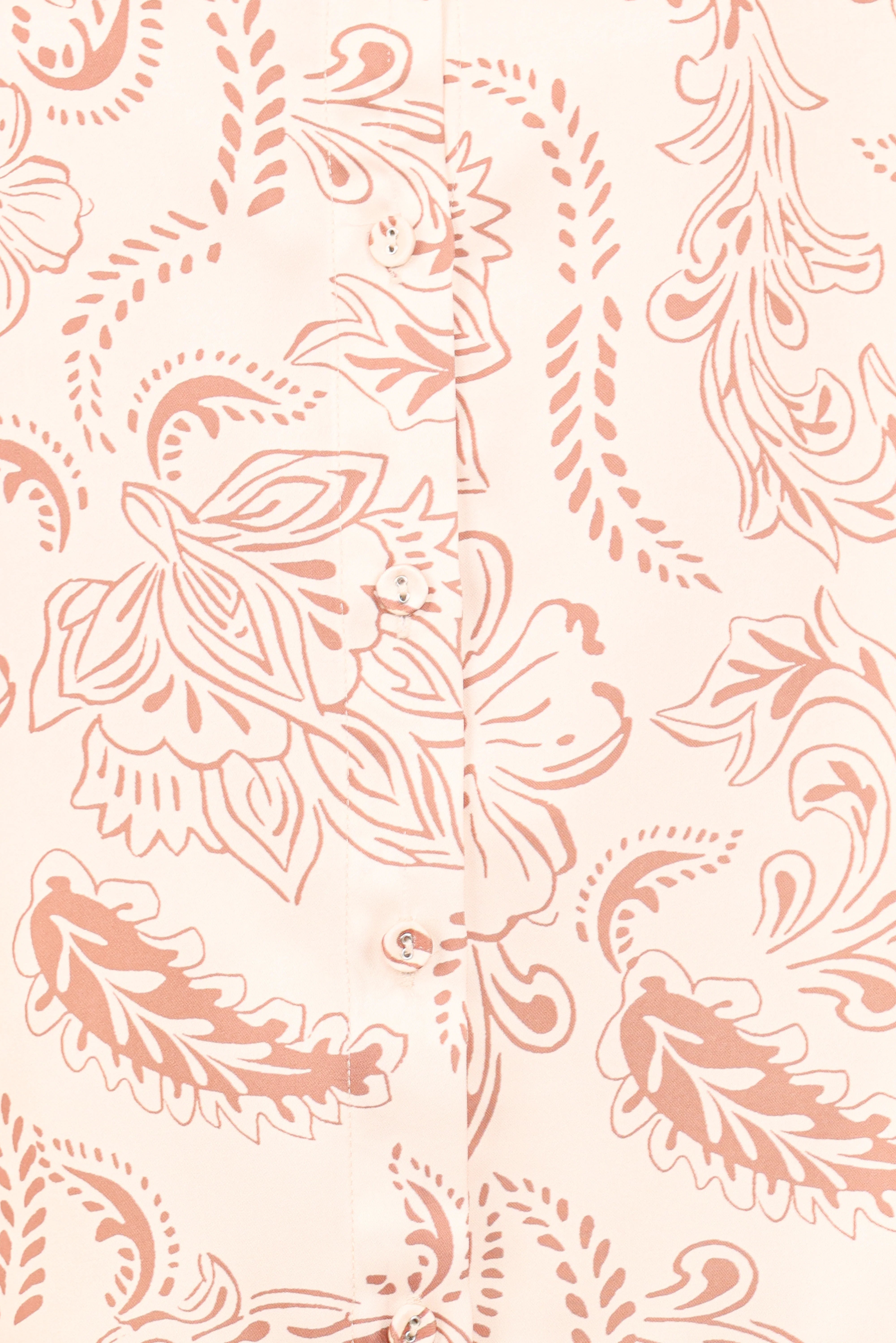 Rosalie Shirt Brown Paisley