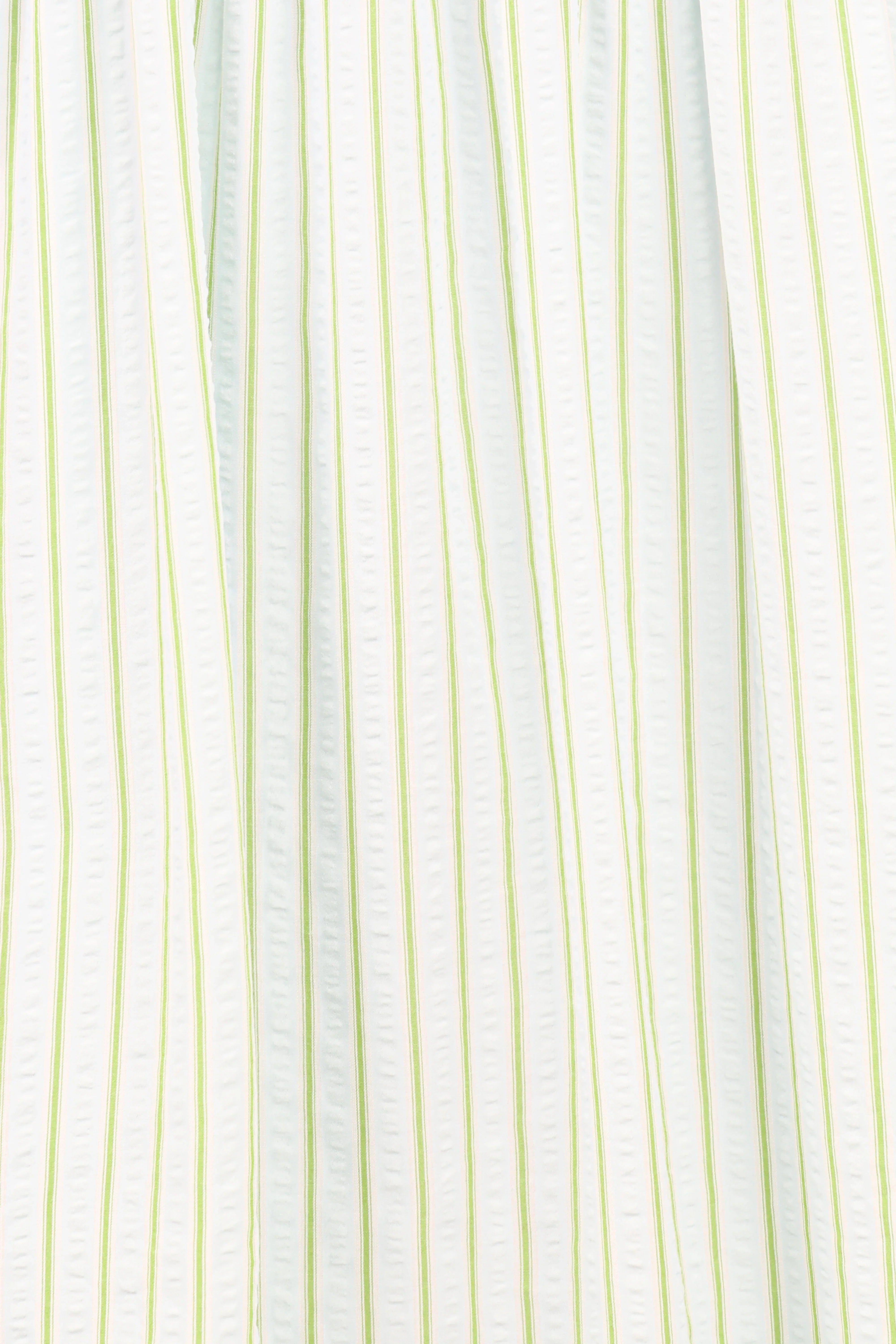 Ronnie Short Sleeve Midi Dress Green Blue Stripe